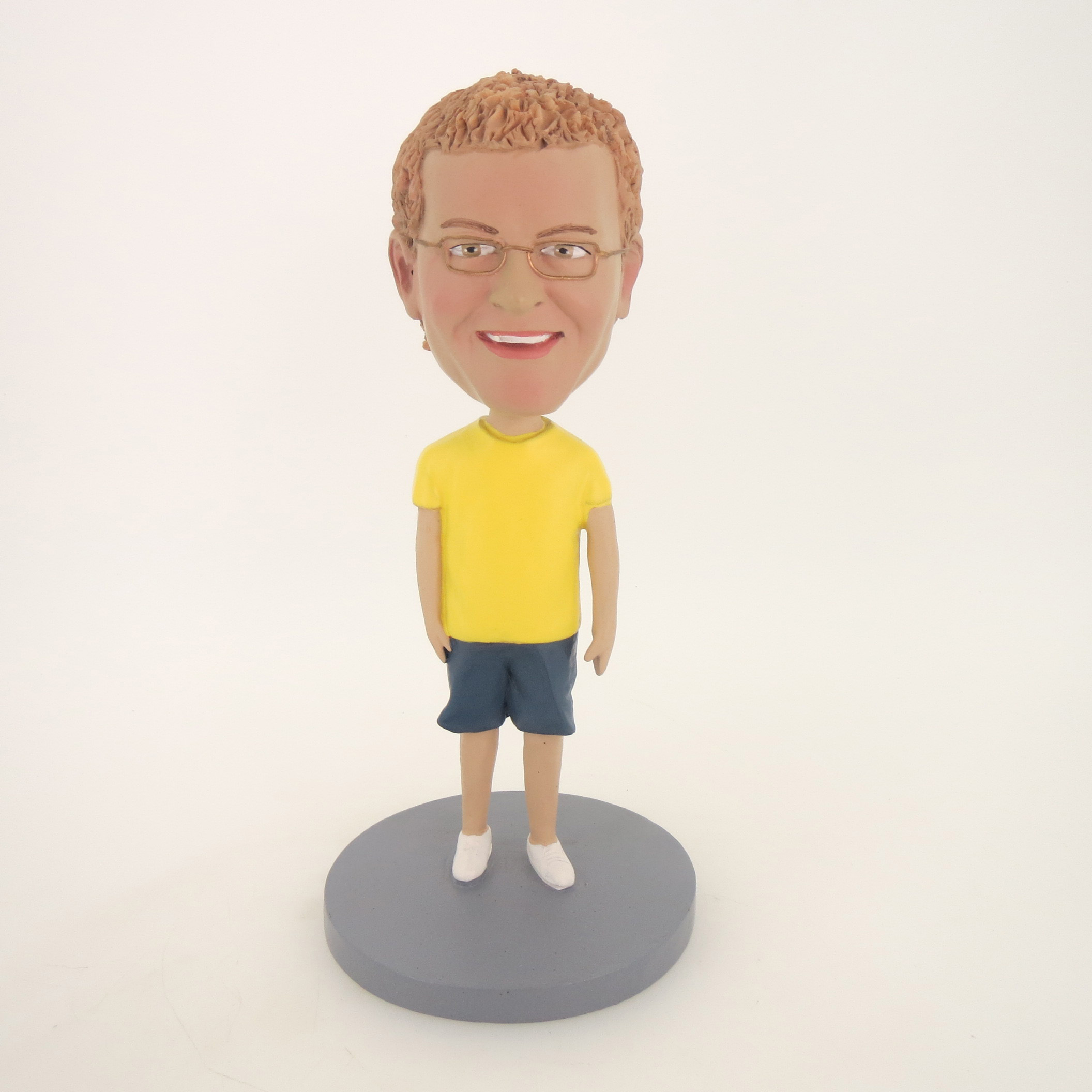 Picture of Custom Bobblehead Doll: Casual Man In Yellow and Blue