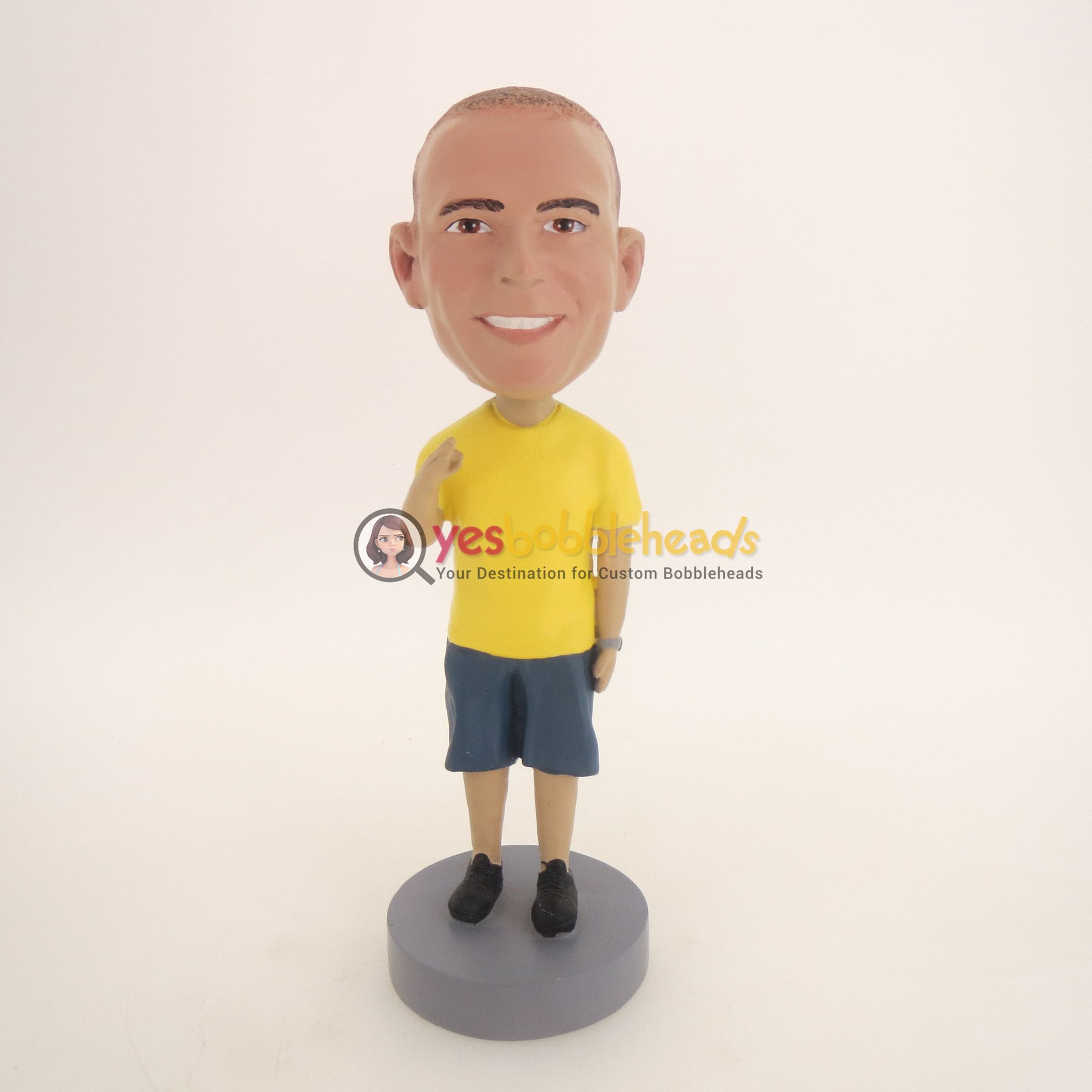 Picture of Custom Bobblehead Doll: Casual Man In Yellow