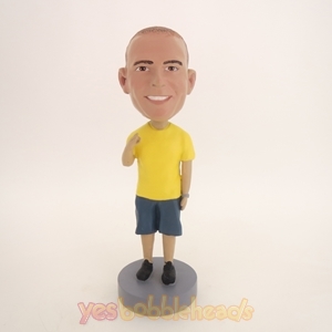 Picture of Custom Bobblehead Doll: Casual Man In Yellow