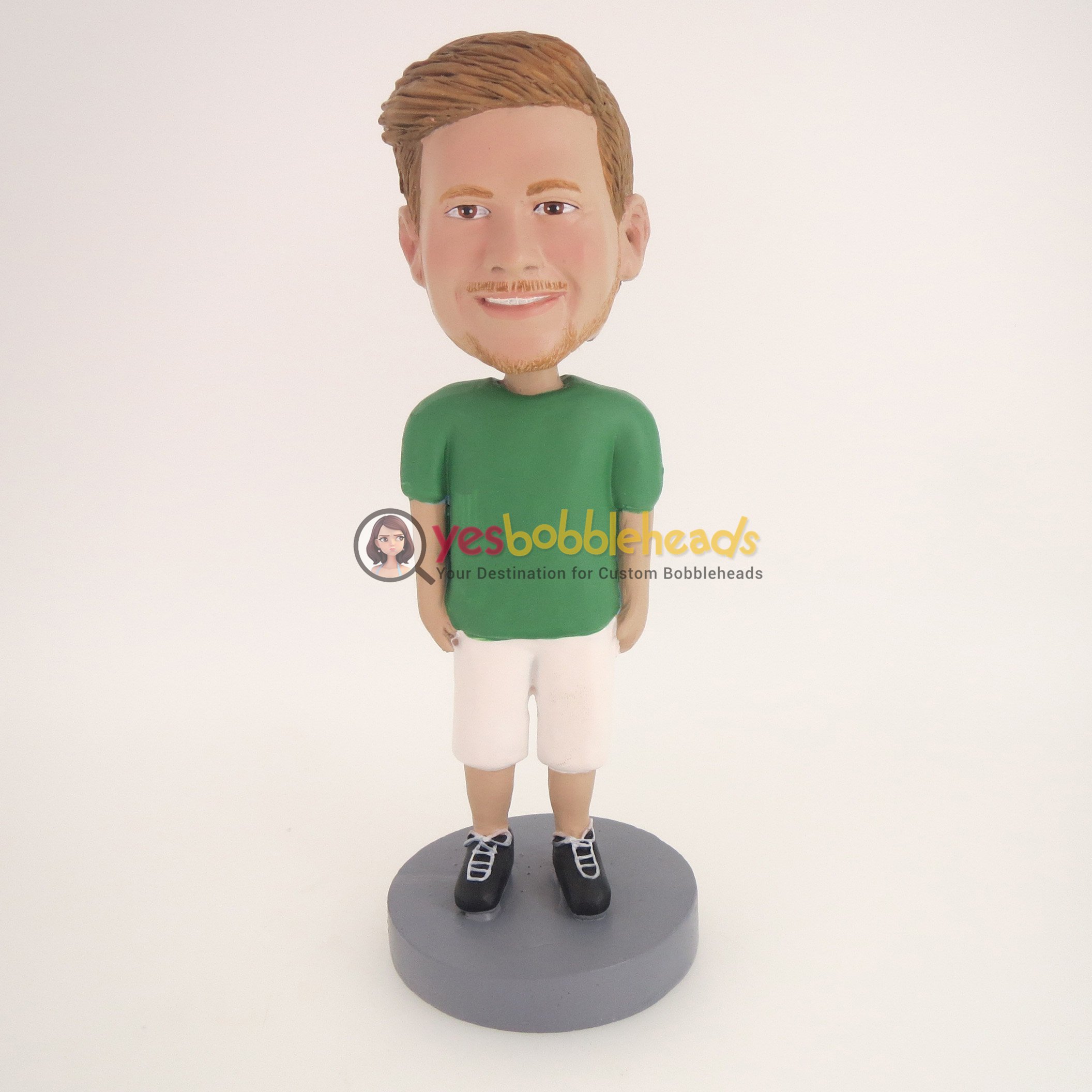 Picture of Custom Bobblehead Doll: Casual Man Ready To Go