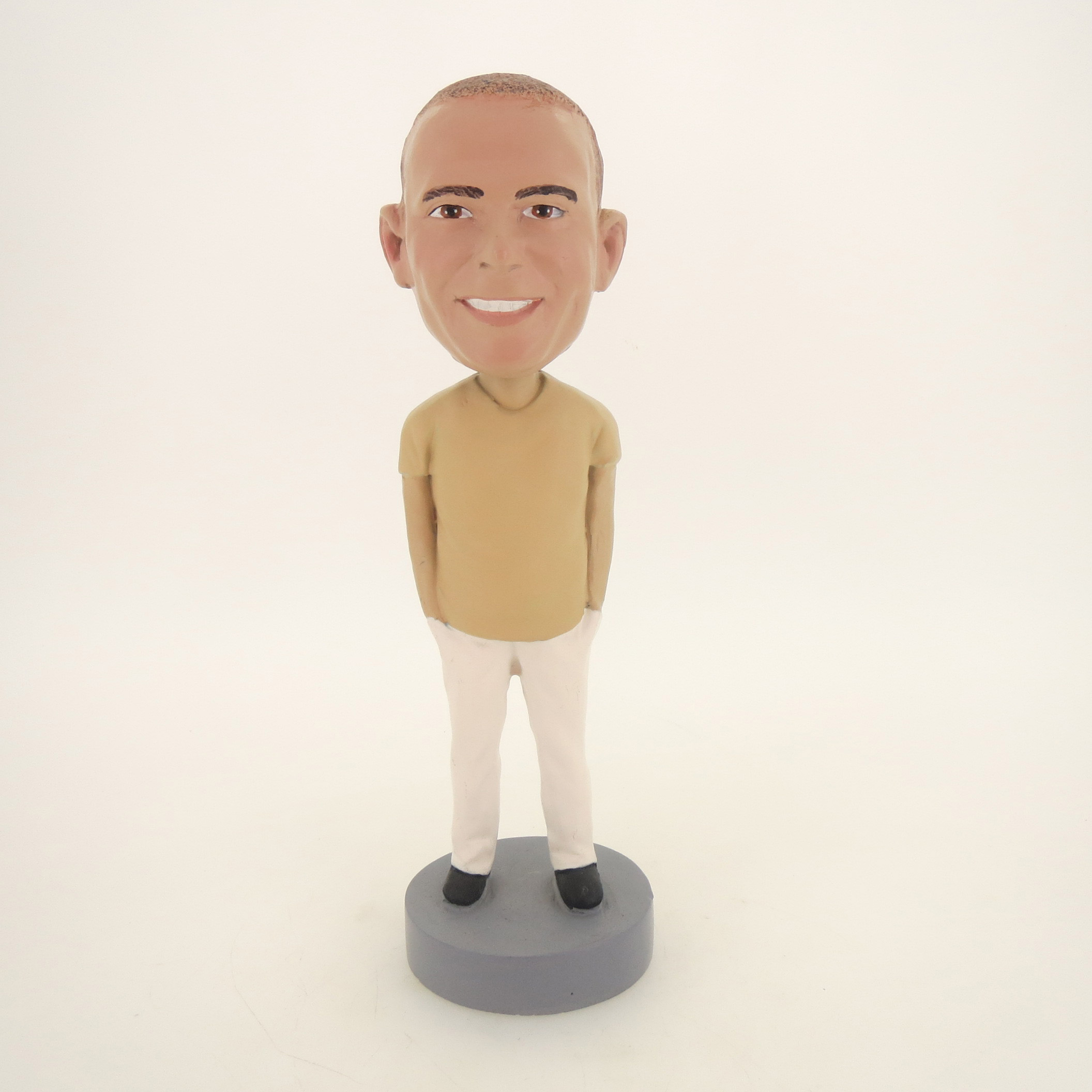 Picture of Custom Bobblehead Doll: Casual Man With Both Hands In Pocket