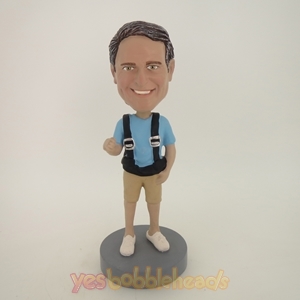 Picture of Custom Bobblehead Doll: Casual Man With Strap