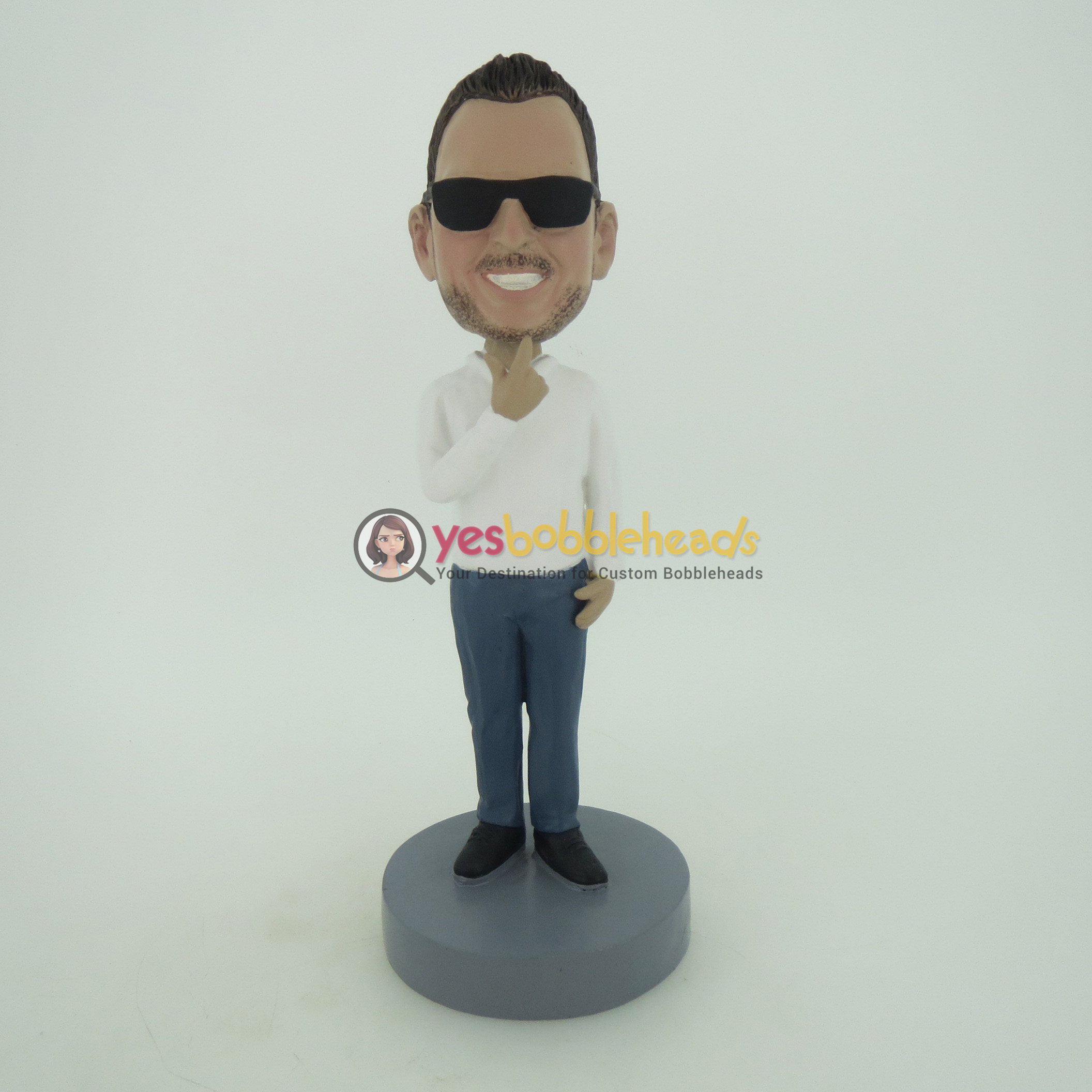 Picture of Custom Bobblehead Doll: Cool Man With Sunglass