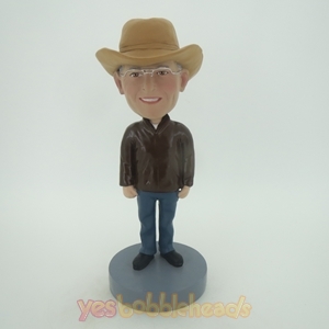 Picture of Custom Bobblehead Doll: Cowboy With Glass