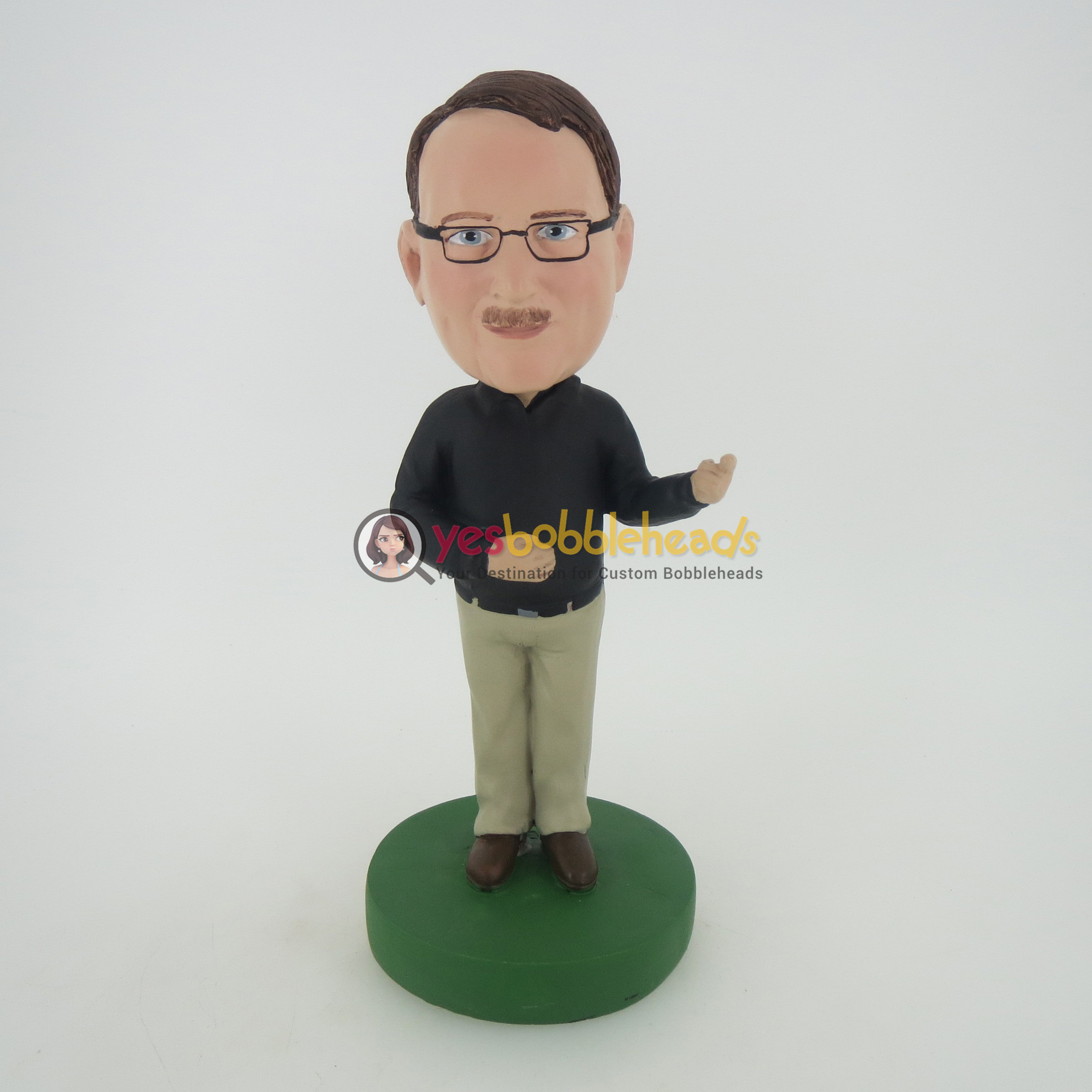 Picture of Custom Bobblehead Doll: Kind Man Welcoming You
