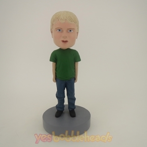 Picture of Custom Bobblehead Doll: Little Boy In Green