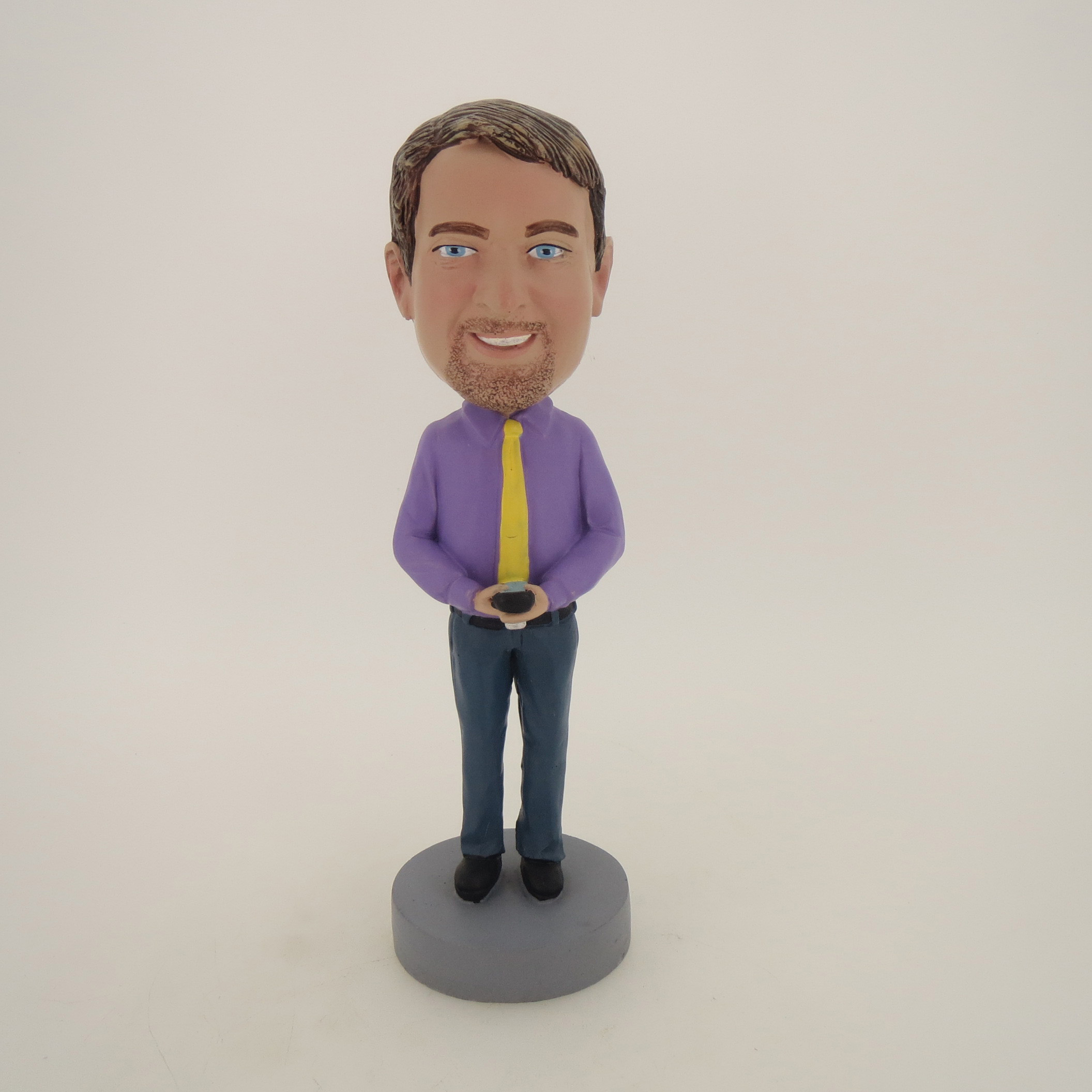 Picture of Custom Bobblehead Doll: Man Holding A Calculator