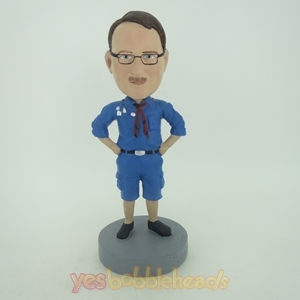 Picture of Custom Bobblehead Doll: Man In Pure Blue Jacket