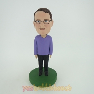 Picture of Custom Bobblehead Doll: Man In Purple And Black