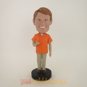 Picture of Custom Bobblehead Doll: Man In Vivid Color Clothing