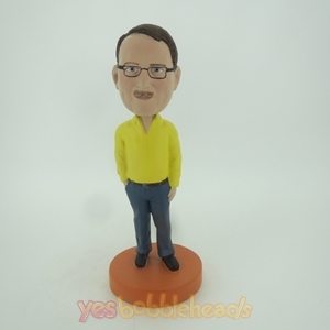 Picture of Custom Bobblehead Doll: Man In Yellow and Blue