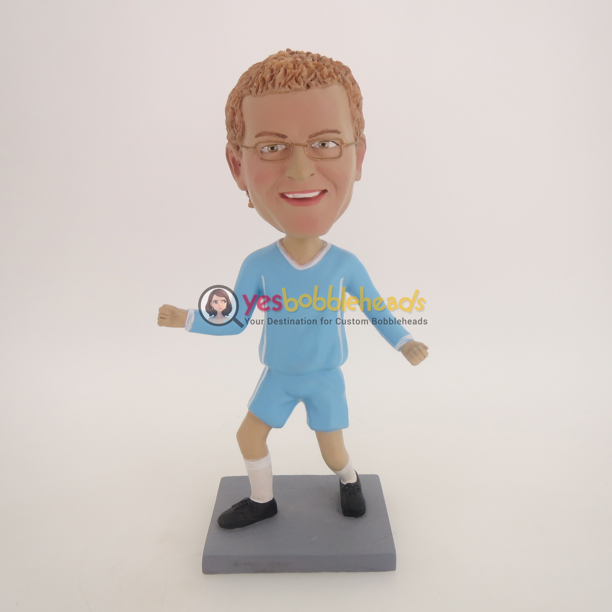 Picture of Custom Bobblehead Doll: Man Ready To Excercise