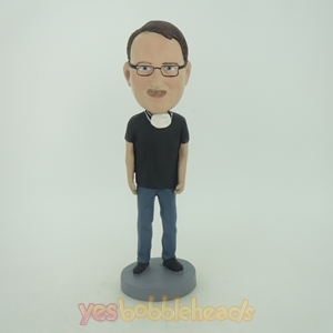 Picture of Custom Bobblehead Doll: Man With A Mask On His Neck