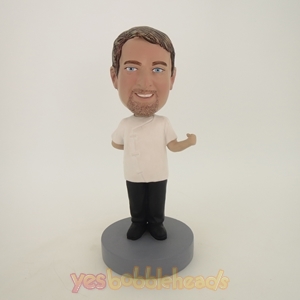 Picture of Custom Bobblehead Doll: Man With One Hand On The Behind