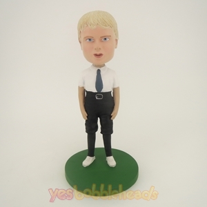 Picture of Custom Bobblehead Doll: Man With White TShirt And Short Jeans