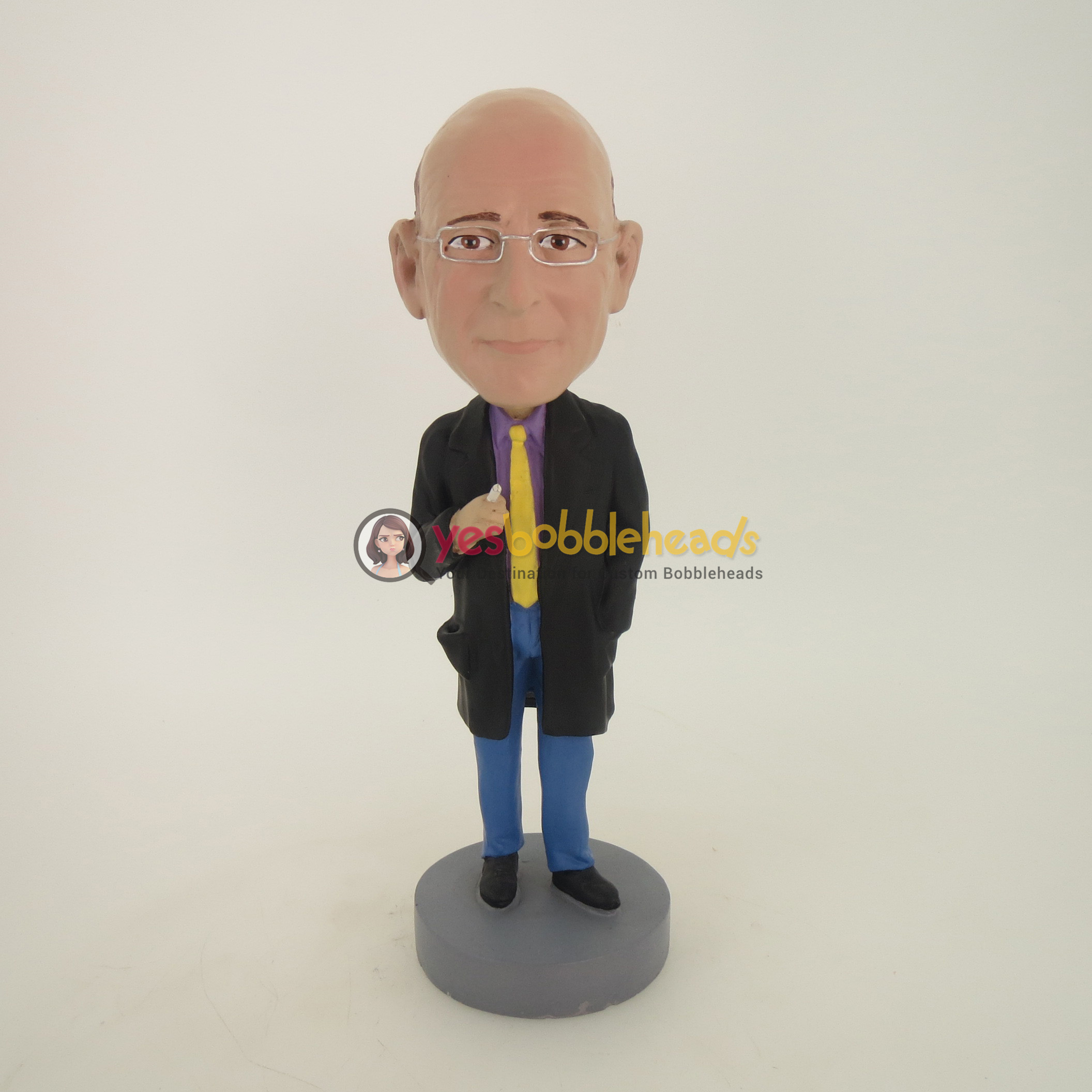 Picture of Custom Bobblehead Doll: Old Man Smoking