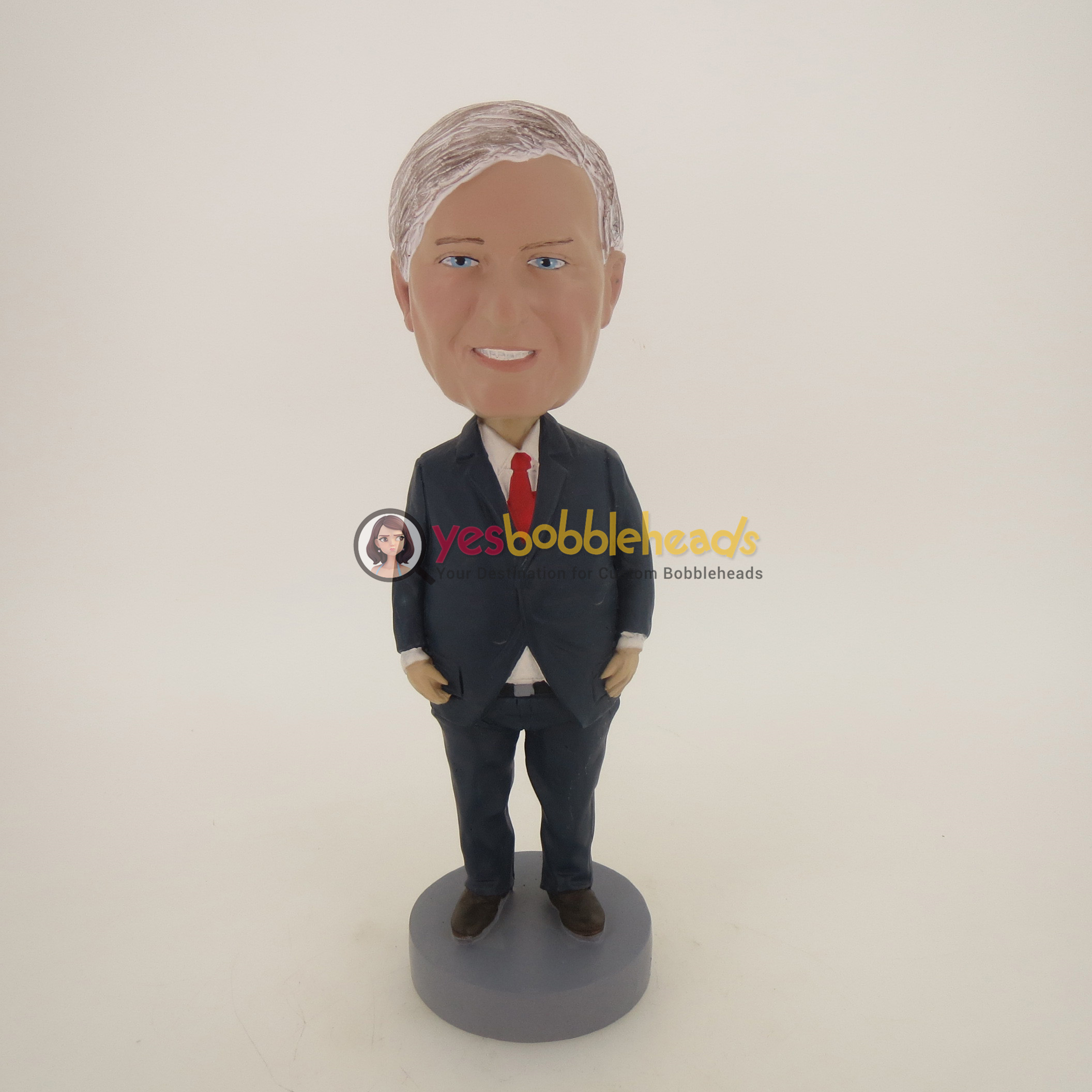 Picture of Custom Bobblehead Doll: Serious Old Business Man