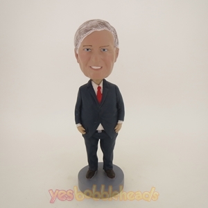 Picture of Custom Bobblehead Doll: Serious Old Business Man