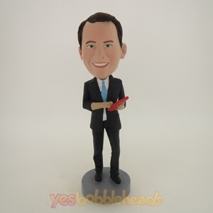 Picture of Custom Bobblehead Doll: Smart Business Man