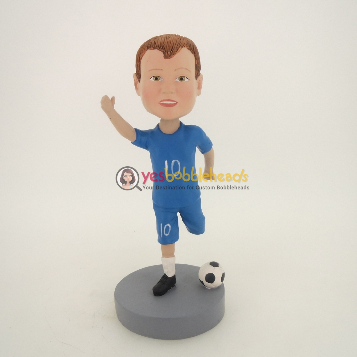 Picture of Custom Bobblehead Doll: Boy Playing Soccer