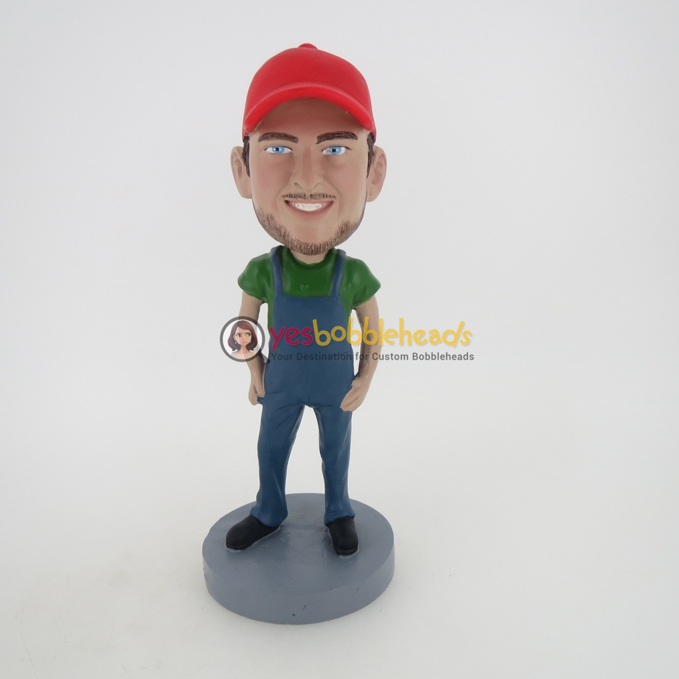 Picture of Custom Bobblehead Doll: Casual Man In Red Hat
