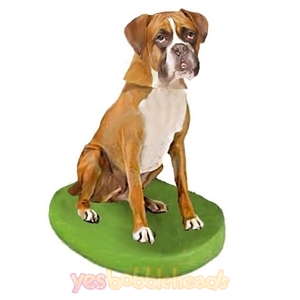 Picture of Custom Bobblehead Doll: Pet Dog Boxer Gold
