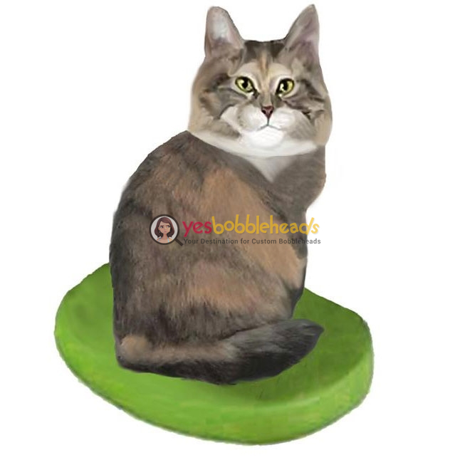 Picture of Custom Bobblehead Doll: Pet Cat Maine Coon Cat