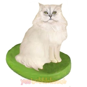 Picture of Custom Bobblehead Doll: Pet Cat Persian Cat White