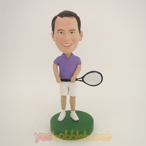 Picture of Custom Bobblehead Doll: Man Playing Tennis