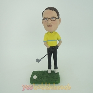 Picture of Custom Bobblehead Doll: Man Playing Golf