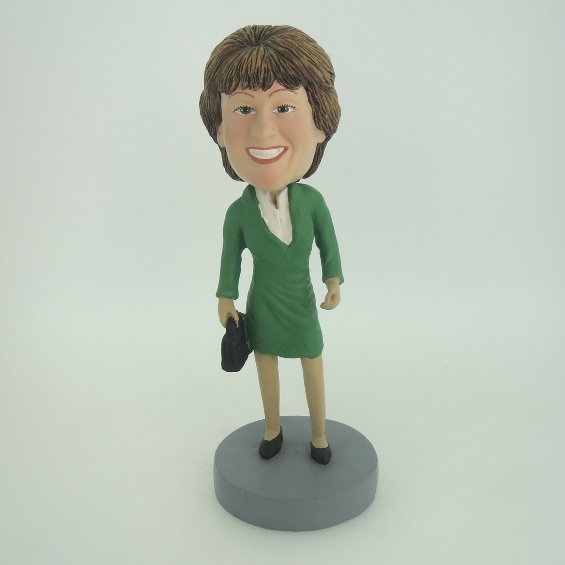 Picture of Custom Bobblehead Doll: Elegant Woman With Proud Smiles