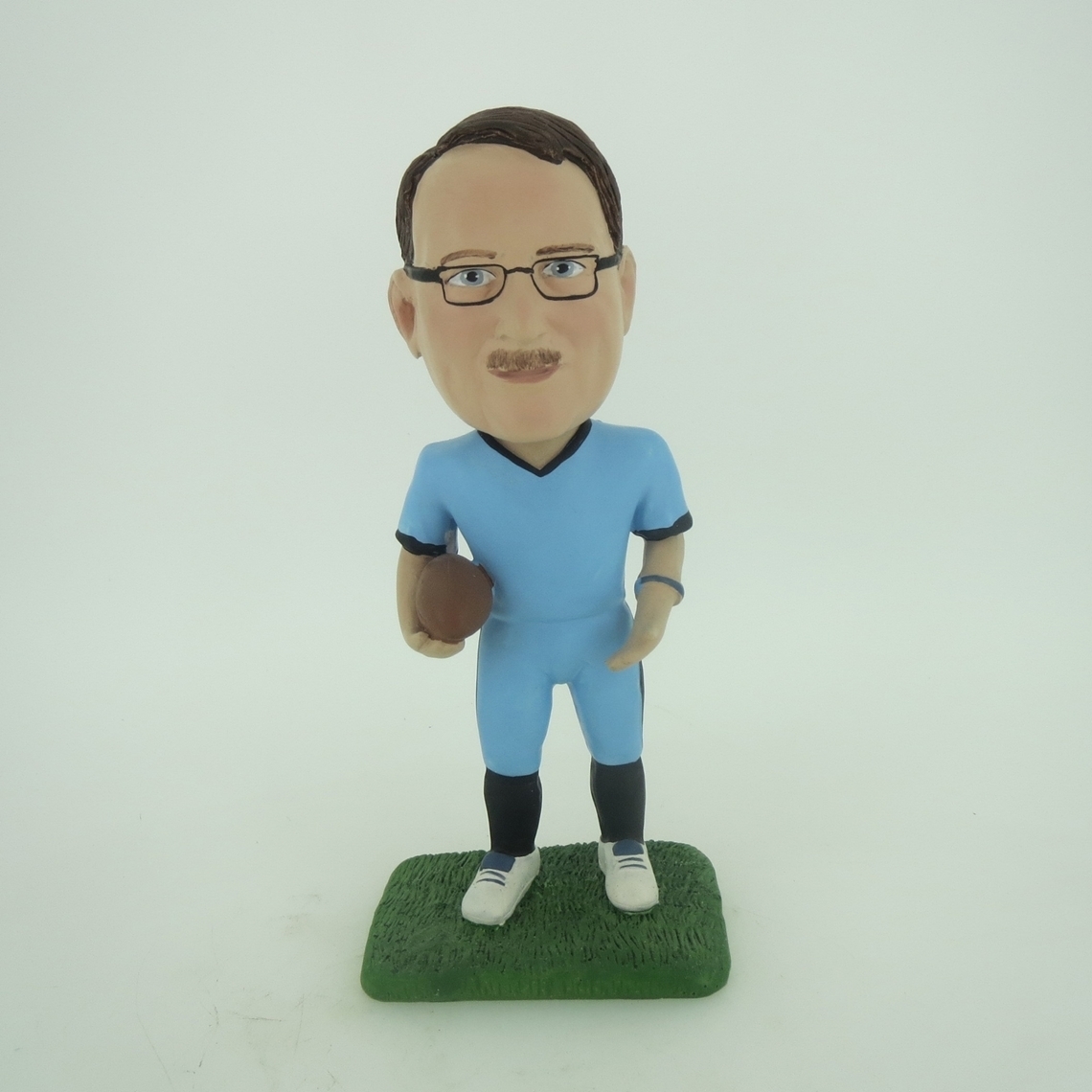 Picture of Custom Bobblehead Doll: Football Player & Lover