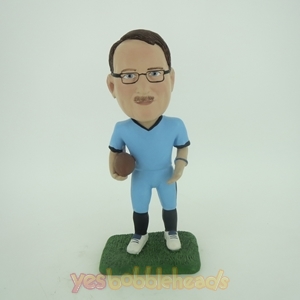 Picture of Custom Bobblehead Doll: Football Player & Lover