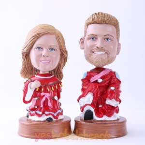 Picture of Custom Bobblehead Doll: Red Costume Couple