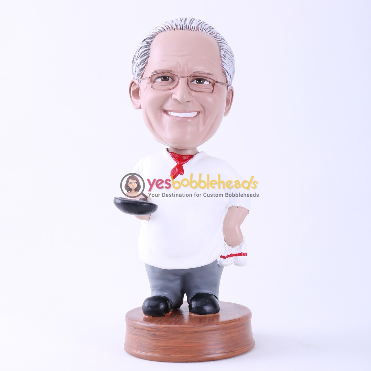 Picture of Custom Bobblehead Doll: A Happy Chef