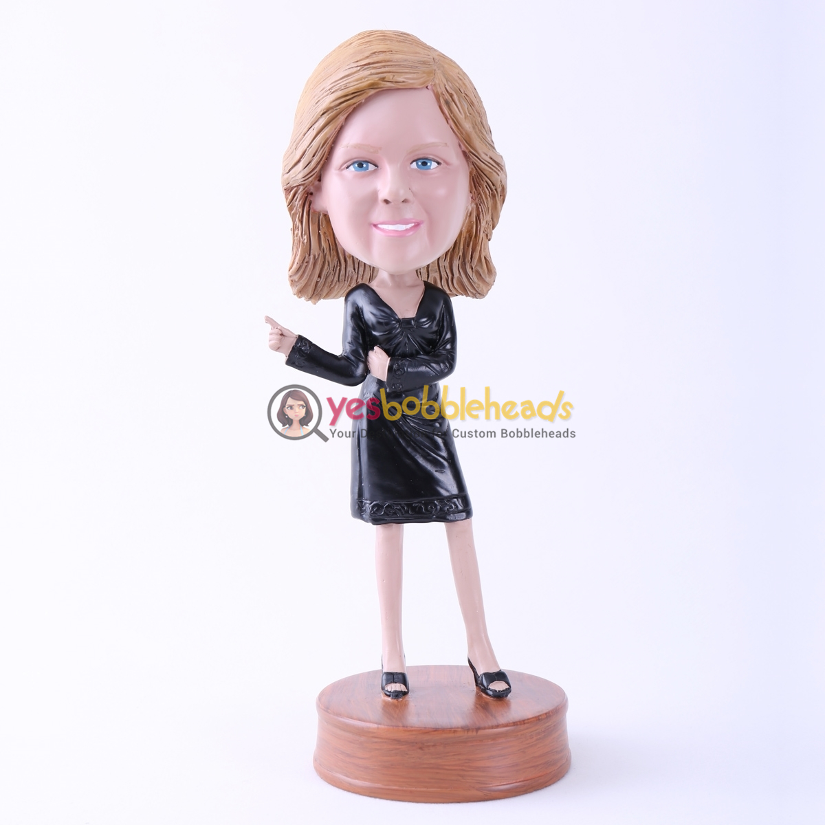 Picture of Custom Bobblehead Doll: Black Dress Lady