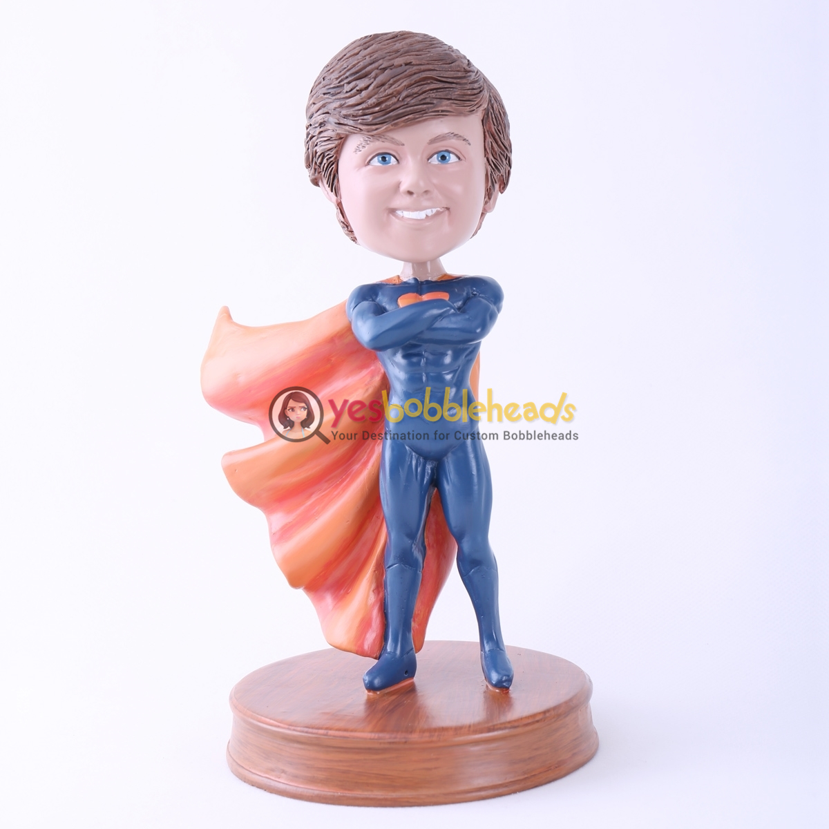 Picture of Custom Bobblehead Doll: Blue Skin Superman Kid
