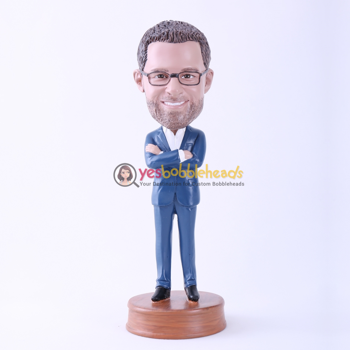 Picture of Custom Bobblehead Doll: Cool Man with Arms Folded