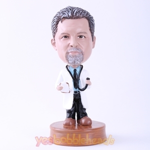 Picture of Custom Bobblehead Doll: Doctor with Stethoscope