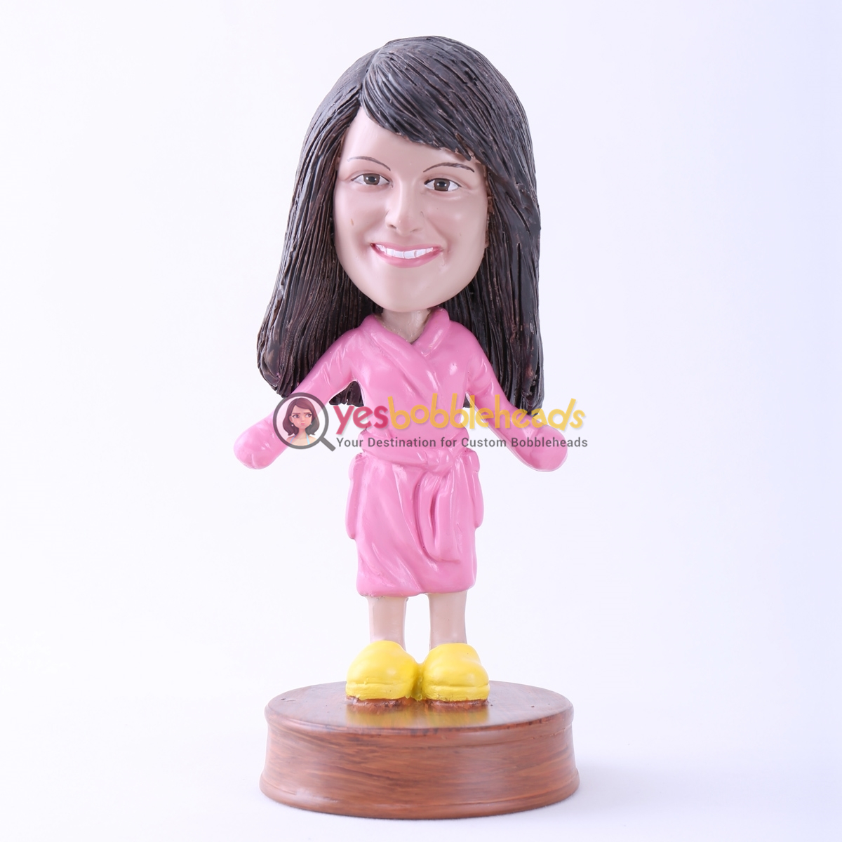 Picture of Custom Bobblehead Doll: Girl with Bathrobes