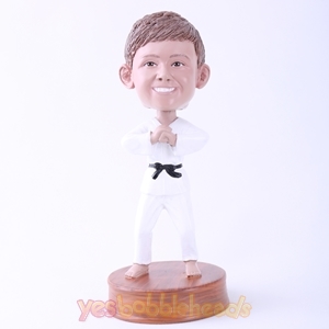 Picture of Custom Bobblehead Doll: Karate Man Hand up Hand