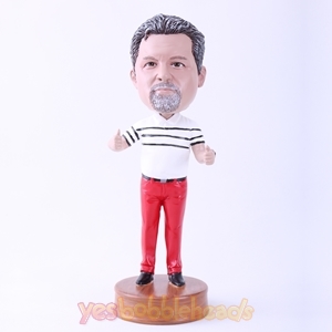 Picture of Custom Bobblehead Doll: Man in Red Trousers