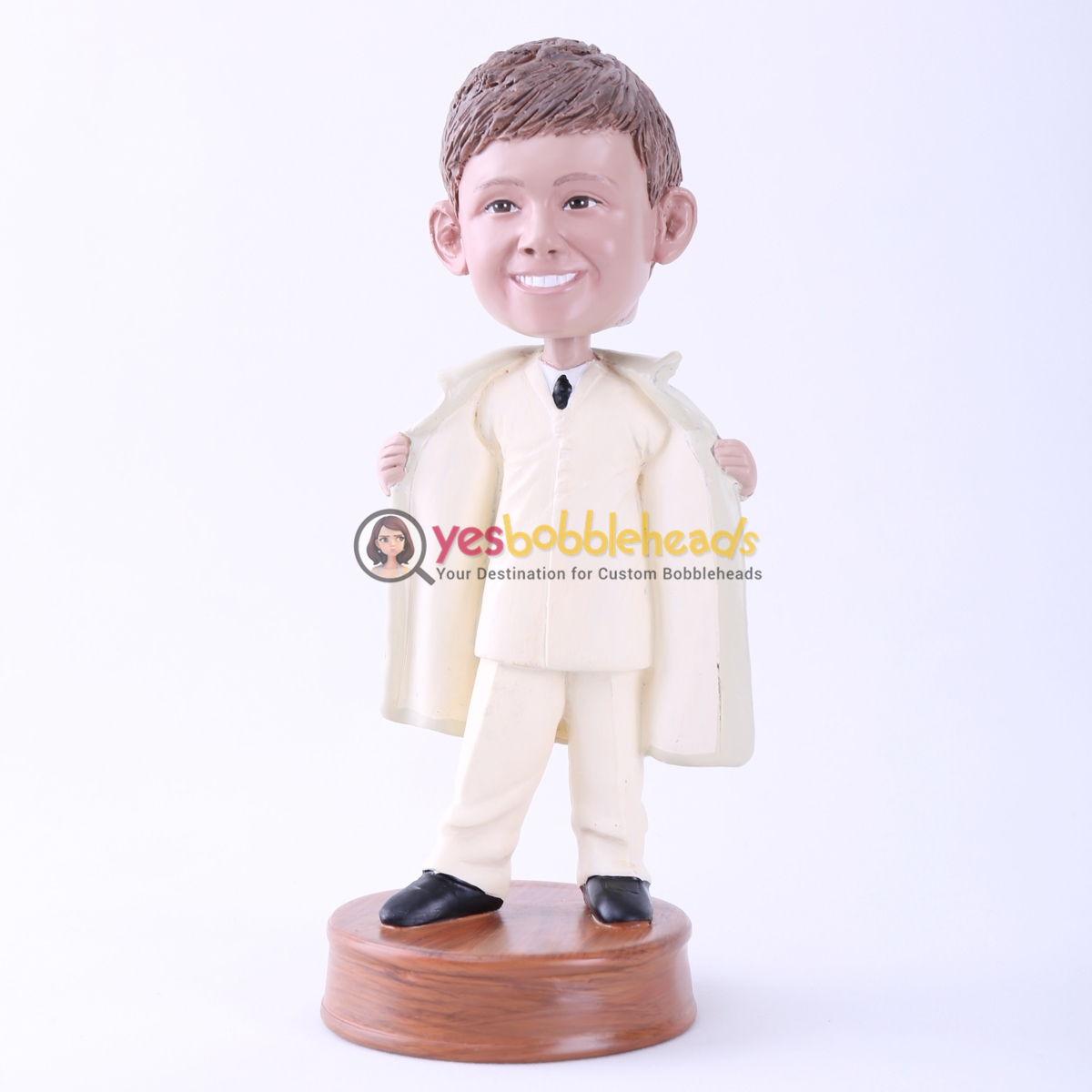 Picture of Custom Bobblehead Doll: Man in Windbreaker