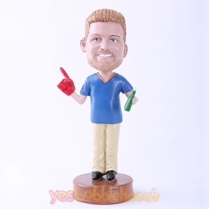 Picture of Custom Bobblehead Doll: Man to Drink