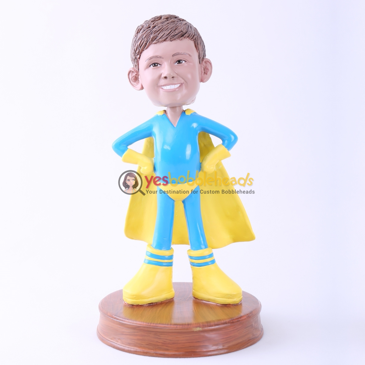 Picture of Custom Bobblehead Doll: Super Child with Yellow Cloak