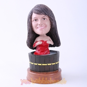 Picture of Custom Bobblehead Doll: Woman in Bath