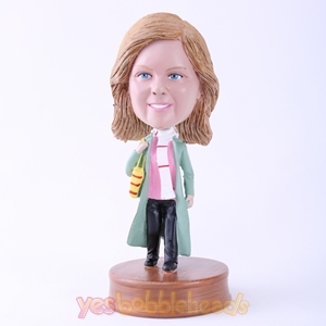 Picture of Custom Bobblehead Doll: Woman in Long Coat