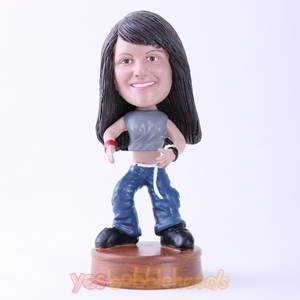 Picture of Custom Bobblehead Doll: Woman Ready to Wrestle
