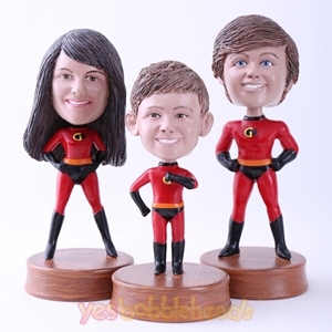 Picture of Custom Bobblehead Doll: The Incredibles Family