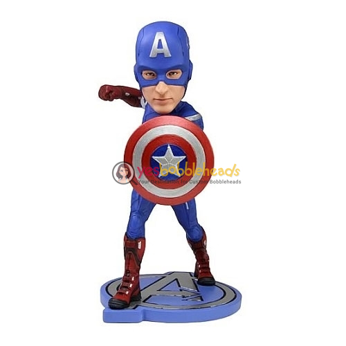 Picture of Custom Bobblehead Doll: Captain America With Shield
